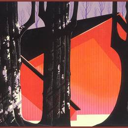 《冬季粮仓》艾文·厄尔(Eyvind Earle)高清作品欣赏