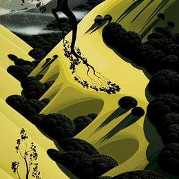 《高乡村山谷》艾文·厄尔(Eyvind Earle)高清作品欣赏