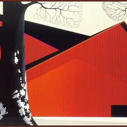 《大红谷仓》艾文·厄尔(Eyvind Earle)高清作品欣赏