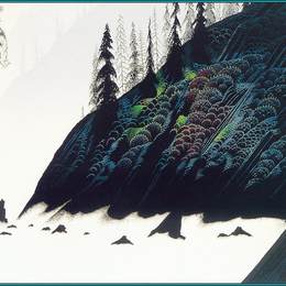 《红杉杉树和松树》艾文·厄尔(Eyvind Earle)高清作品欣赏