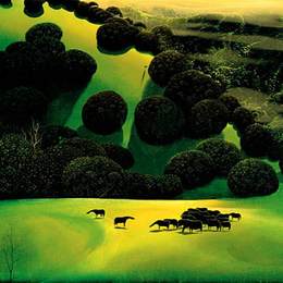 《马群》艾文·厄尔(Eyvind Earle)高清作品欣赏