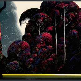 《红桉》艾文·厄尔(Eyvind Earle)高清作品欣赏