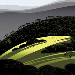 《圣尼兹山麓》艾文·厄尔(Eyvind Earle)高清作品欣赏