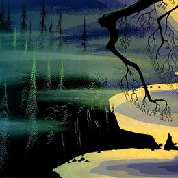 《蓝雾》艾文·厄尔(Eyvind Earle)高清作品欣赏