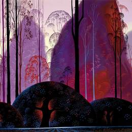 《紫红色和紫色》艾文·厄尔(Eyvind Earle)高清作品欣赏