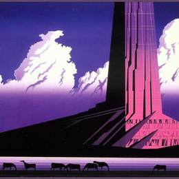 《紫色纪念碑》艾文·厄尔(Eyvind Earle)高清作品欣赏