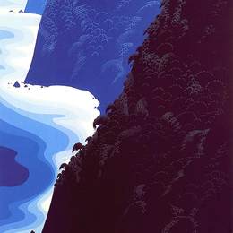 《蓝色大瑟尔》艾文·厄尔(Eyvind Earle)高清作品欣赏