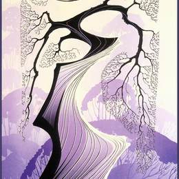 《卡梅尔柏树》艾文·厄尔(Eyvind Earle)高清作品欣赏