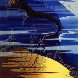 《海、崖、松》艾文·厄尔(Eyvind Earle)高清作品欣赏