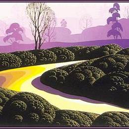 《紫色牧场》艾文·厄尔(Eyvind Earle)高清作品欣赏