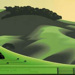 《软绿草甸》艾文·厄尔(Eyvind Earle)高清作品欣赏