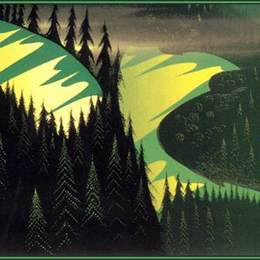 《三个海边牧场》艾文·厄尔(Eyvind Earle)高清作品欣赏