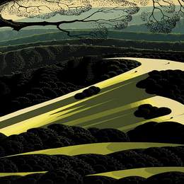 《加利福尼亚丘陵》艾文·厄尔(Eyvind Earle)高清作品欣赏