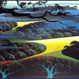 《蓝雾》艾文·厄尔(Eyvind Earle)高清作品欣赏