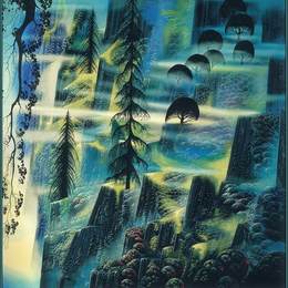 《鹰在哪里飞翔》艾文·厄尔(Eyvind Earle)高清作品欣赏