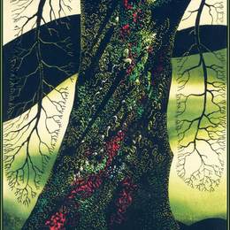 《栎树》艾文·厄尔(Eyvind Earle)高清作品欣赏