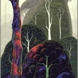 《初秋》艾文·厄尔(Eyvind Earle)高清作品欣赏