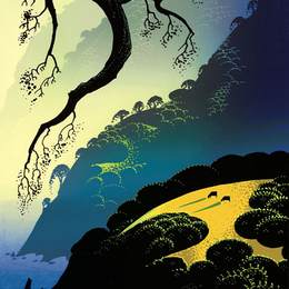 《大瑟尔海岸线》艾文·厄尔(Eyvind Earle)高清作品欣赏