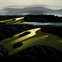 《山丘和山谷的》艾文·厄尔(Eyvind Earle)高清作品欣赏