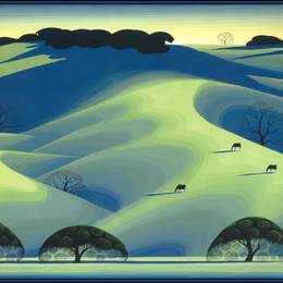 《早春牧场》艾文·厄尔(Eyvind Earle)高清作品欣赏