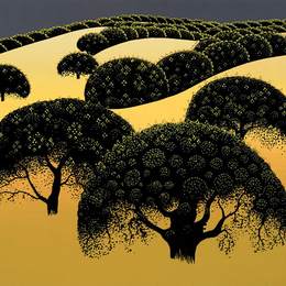 《圣伊内兹橡树》艾文·厄尔(Eyvind Earle)高清作品欣赏