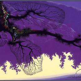 《紫色海岸线》艾文·厄尔(Eyvind Earle)高清作品欣赏