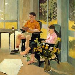 《冰咖啡》费尔菲尔德·波特(Fairfield Porter)高清作品欣赏