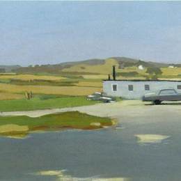 《长岛红色建筑景观》费尔菲尔德·波特(Fairfield Porter)高清作品欣赏