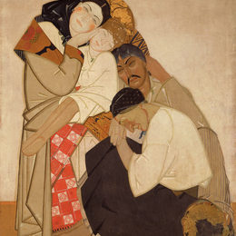 《生活（三联）-家庭》克雷切夫茨基(Fedir Krychevsky)高清作品欣赏