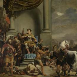 费迪南德·波尔(Ferdinand Bol)高清作品:Consul Titus Manlius Torquatus Orders the Beheading of His S