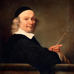 《数学家肖像》费迪南德·波尔(Ferdinand Bol)高清作品欣赏