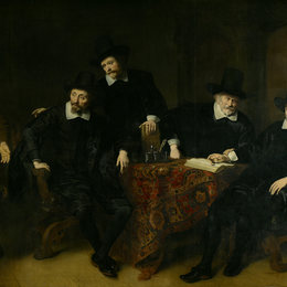 费迪南德·波尔(Ferdinand Bol)高清作品:The Governors of the Leprozenhuis