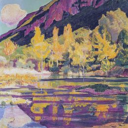 费迪南德·霍德勒(Ferdinand Hodler)高清作品:At the foot of the Petit Saleve