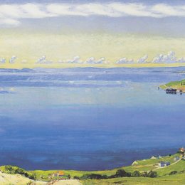 费迪南德·霍德勒(Ferdinand Hodler)高清作品:Lake Geneva from Chexbres