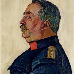 《乌尔里希威勒将军的肖像》费迪南德·霍德勒(Ferdinand Hodler)高清作品欣赏