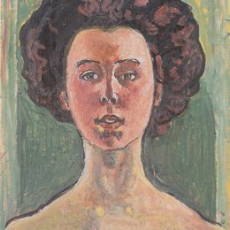 费迪南德·霍德勒(Ferdinand Hodler)高清作品:Portrait of Gertrud Mueller