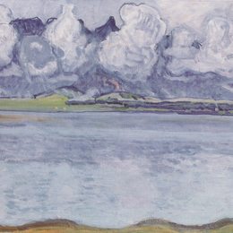 费迪南德·霍德勒(Ferdinand Hodler)高清作品:Thun, Stockhornkette, in clouds