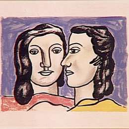 《两张脸》费尔南德·莱热(Fernand Leger)高清作品欣赏