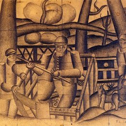 《渔民》费尔南德·莱热(Fernand Leger)高清作品欣赏