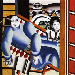 《女人与孩子》费尔南德·莱热(Fernand Leger)高清作品欣赏