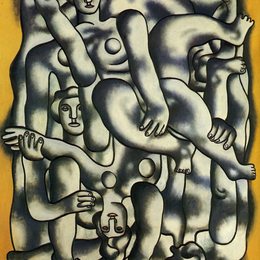 《灰色杂技演员》费尔南德·莱热(Fernand Leger)高清作品欣赏