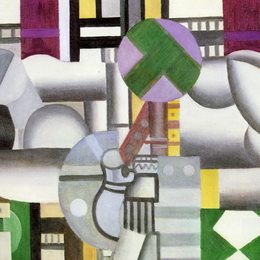 《山水中的鸟》费尔南德·莱热(Fernand Leger)高清作品欣赏