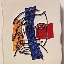 《双手面对》费尔南德·莱热(Fernand Leger)高清作品欣赏