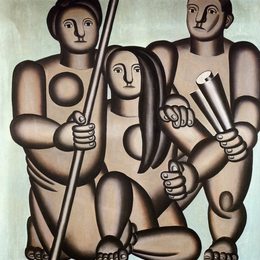 《三字》费尔南德·莱热(Fernand Leger)高清作品欣赏