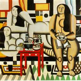 《三妇女》费尔南德·莱热(Fernand Leger)高清作品欣赏