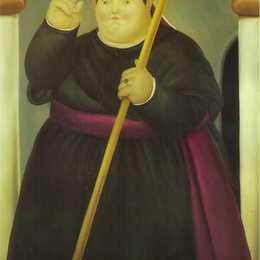 《主教》费尔南多·博特罗(Fernando Botero)高清作品欣赏