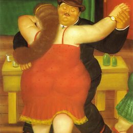 《舞伴》费尔南多·博特罗(Fernando Botero)高清作品欣赏