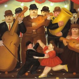 《哥伦比亚舞蹈》费尔南多·博特罗(Fernando Botero)高清作品欣赏