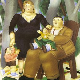 《家庭》费尔南多·博特罗(Fernando Botero)高清作品欣赏