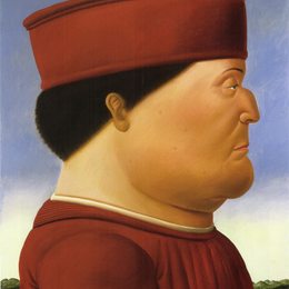 费尔南多·博特罗(Fernando Botero)高清作品:Federico da Montefeltro (after Piero della Francesca)